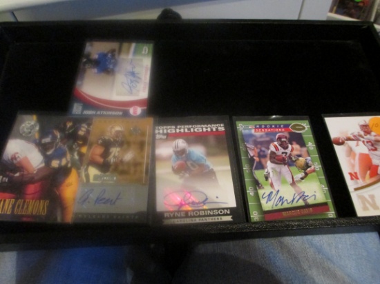 Zach Taylor,marcu Davis,ryne Robinson,andrus Peat,duane Clemons,josh Atkinson Signiture Cards