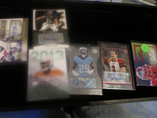 Brad Doughty,jeff Rowe,blidi Wreh Wilson,justin Hunter,james Casey,marquise Goodwin Signiture Cards