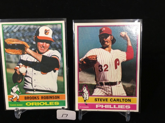 1976 Topps Baseball Super Star Hall Of Fame Lot
