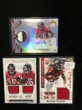Atlanta Falcons Nfll Football Game Used Jerseypatch Relic Card