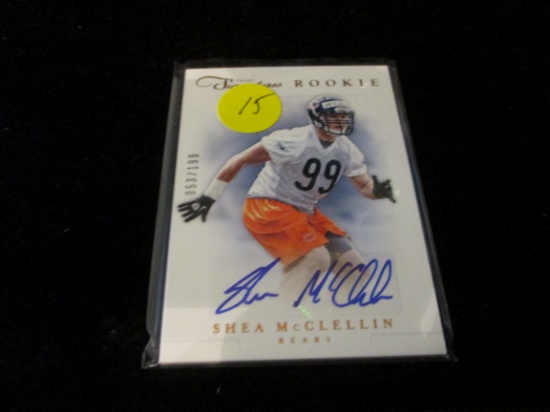 Shea Mcclellin Signiture Card And Numbered 053/199
