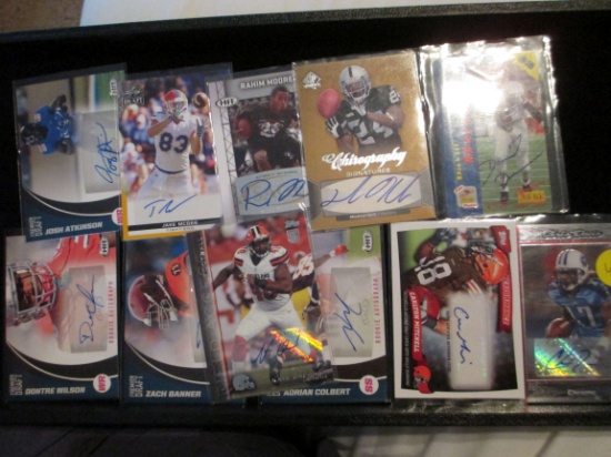 Lot Of 11 Football Signniture Cards