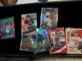 6 Baseball Cards And 1 Football Card