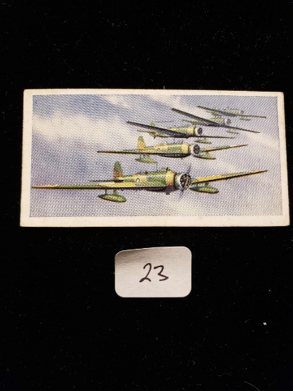 Carreras Ltd. Britain’s Defences Cigarette Card #25 Vickers Wellesley Monoplane