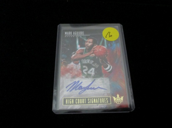 Mark Aguirre Signiture Card And Numbered 054/149