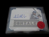 Adrian Gonzalez Signiture And Jersey Card Timeline Materials