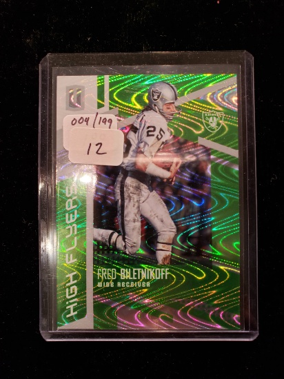 Fred Biletnikoff Oakland Raiders Serial Numberd Green Parallel 004/199