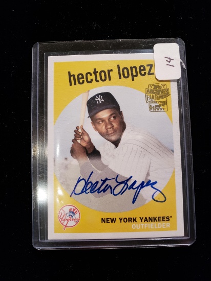 Topps Archives Pan Favorites Autographed Card