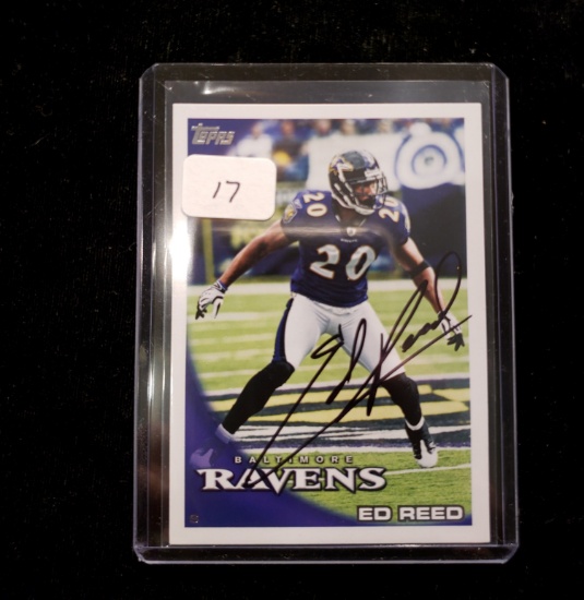 Ed Reed Baltimore Ravens Greatest Safety Ever Signature Card