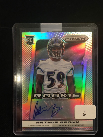 Panini Prizm Nfl Football Rookie Autographed Card