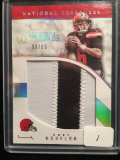 Panini National Treasures Football Game Used Patch Card