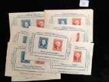 United States U.S. Mint Stamps Lot Of 10 Mint Souvenir Sheets