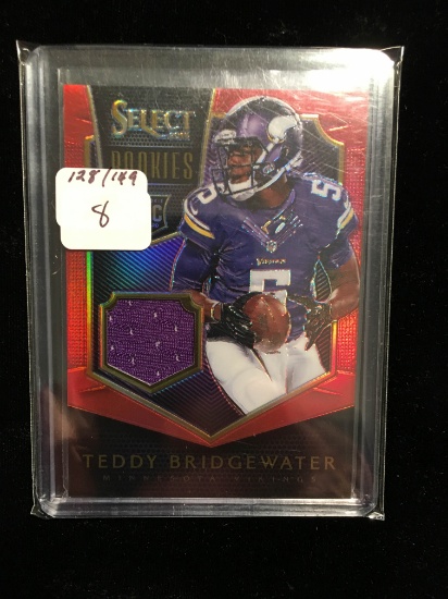 Teddy Bridgewater Game Used Football Jersey Card 128/149