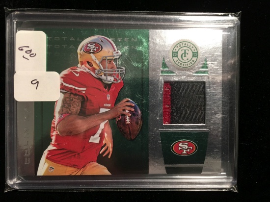 Colin Kaepernick San Fransisco 49ers Game Used Jersey Card