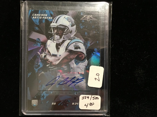 Topps Nfl Football Autographed Card 329/500