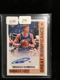 Great Significance Nba Basketball Autographed Card