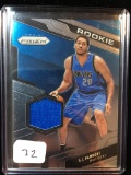 Nba Basketball Game Used Jersey Relic Card