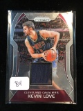 Kevin Love Cleveland Cavs Game Used Jersey Card