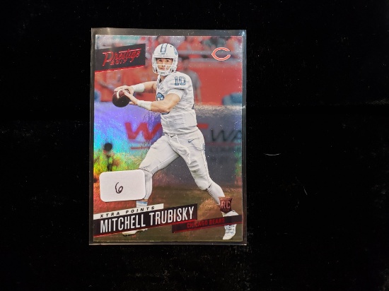 Mitchell Trubisky Chicago Bears Rooke Card Prestige Xtra Points Foil