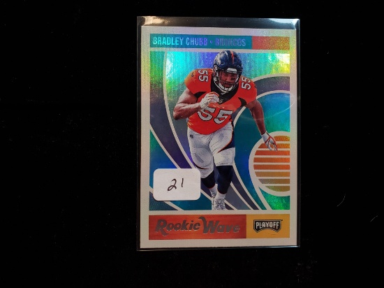 2018 Playoff Football Rookie Wave Insert Card