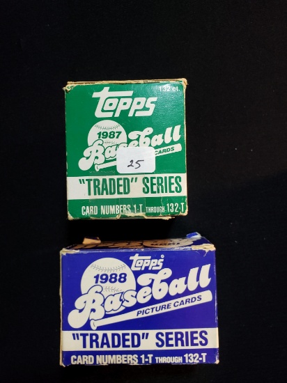 Vintage Topps Traded Baseball Sets