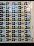 1970, 6 Cent Stamps, Scott # 1410-1413, Save Our Soil, Water, Air, Cities. Sheet