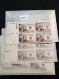 Postage Stamp Collection Of Mint Plate Blocks (10)