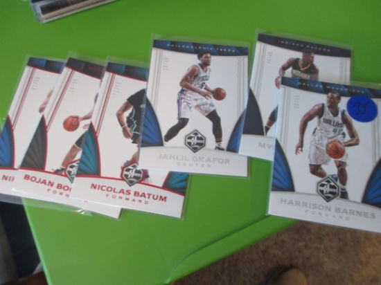 Lot Of 6 Limited Numbered Basketball Cards