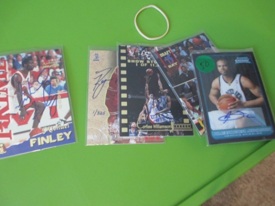 Lot Of (5) Basketball Signiture Cards