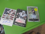 Lot Of (3) Football Signiture Cards