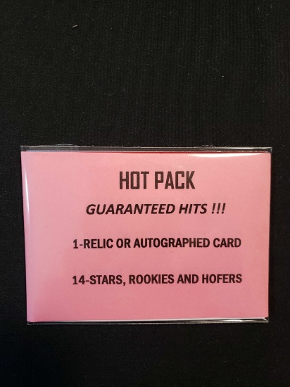 Hot Pack Guaranteed Hits 1-relic Or Autographed Card Guaranteed