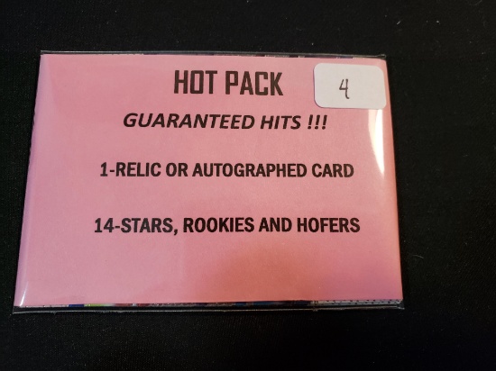 Hot Pack Guaranteed Hits 1-relic Or Autographed Card Guaranteed