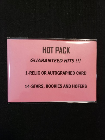 Hot Pack Guaranteed Hits 1-relic Or Autographed Card Guaranteed