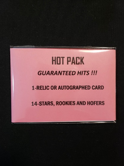 Hot Pack Guaranteed Hits 1-relic Or Autographed Card Guaranteed