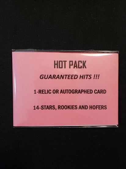 Hot Pack Guaranteed Hits 1-relic Or Autographed Card Guaranteed