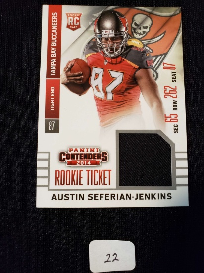 Panini Contenders Nfl Fooball Rookie Ticket Game Used Jersey Card