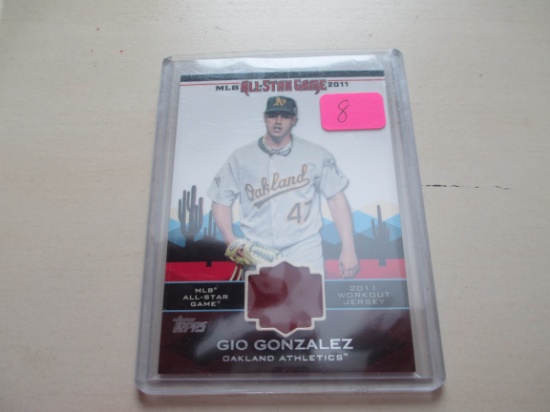 Gio Gonzalez Jersey Card