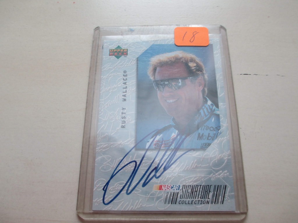 Rare Rusty Wallace Signiture Card | Art, Antiques & Collectibles  Collectibles Sports Memorabilia Sports Cards | Online Auctions | Proxibid