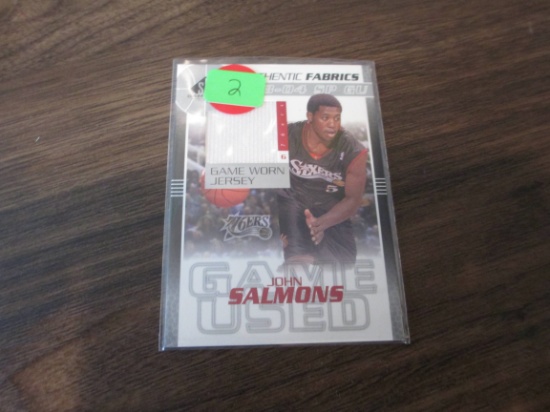 John Salmons Jersey Card Sixers