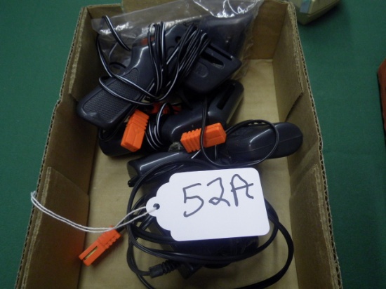 BOX OF (4) CONTROLLERS & (1) ELECTICAL CORD