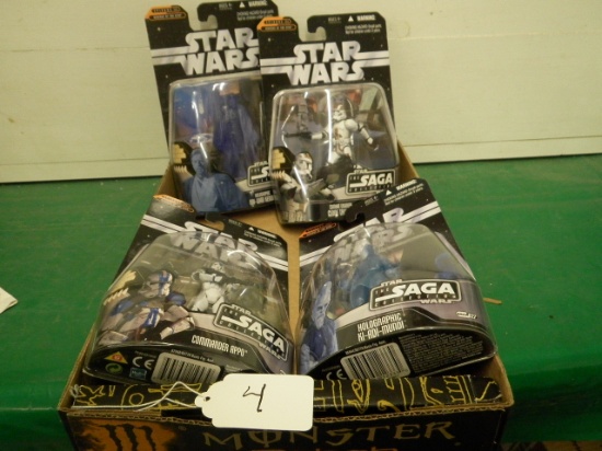 (5) ITEMS 4 STAR WARS NIB AND CONGO