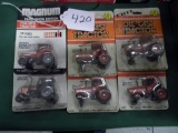 6-TRACTORS ALL 1/64 SCALE IN BUBBLE