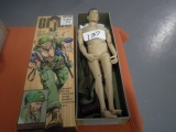 SGT ROCK GI JOE WITH GI JOE & CLOTHES IN BOX