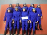 9 DOLLS ACTION FIGURES BLUE UNIFORM & BOOTS &