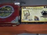 2 GAMES 1- PIRATES ON THE HIGH SEA BOOK & SHIP SET