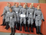 12 DOLLS 1996 HASBRO DRESS GRAY UNIFORMS