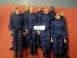 9 DOLLS 1996 HASBRO DRESSED IN BLUE