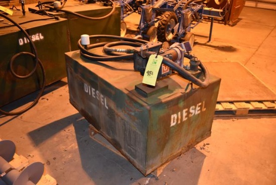 (Located in Sleepy Eye, MN) Diesel Fuel Tank & Pum