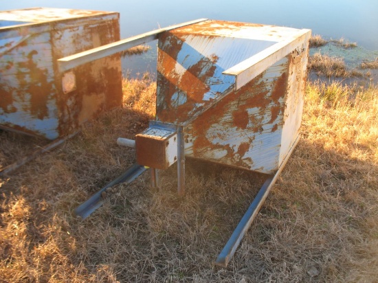 (2) Feed Hoppers