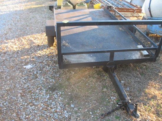 Tilt Two Wheel Lawn Mower Trailer